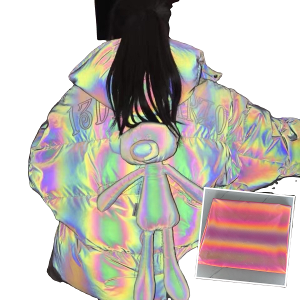 Reflective Fabric Supplier - Lozenge Rainbow Printing