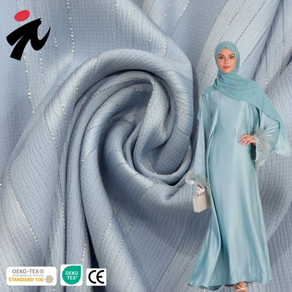 Polyester Fabric Manufacturer - Custom Shiny Stripe