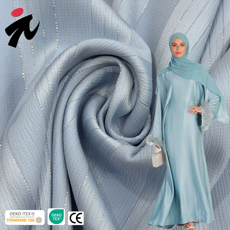 Polyester Fabric Manufacturer - Custom Shiny Stripe