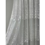 Polyester Sheer Supplier - European Design Fancy White Curtain