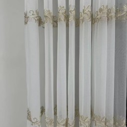 Lace Curtain Supplier - European Elegant Thick Sheer Material