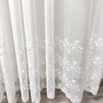 Embroidery Curtain Factory - European Floral Elegant Voile Hotel