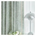 Polyester Curtain Fabric Factory - Blackout Embroidered Stock