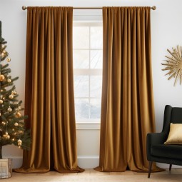 Velvet Curtains Supplier - Grommet Design Light Blocking Retro