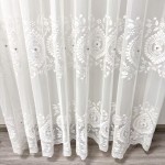 Embroidery Curtain Factory - European Floral Elegant Voile Hotel