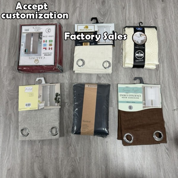 Blackout Curtain Supplier - 190GSM Ribbon Stock