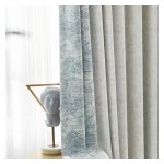 Polyester Curtain Fabric Factory - Blackout Embroidered Stock