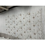 Voile Fabric Supplier - Lace Embroidery Customized Living Room