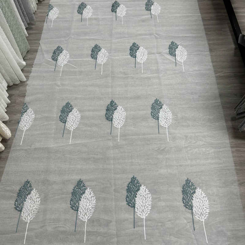 Voile Fabric Supplier - Lace Embroidery Customized Living Room