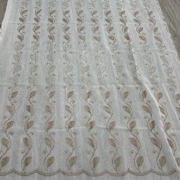 Sheer Curtain Manufacturer - European Floral Embroidery Tulle