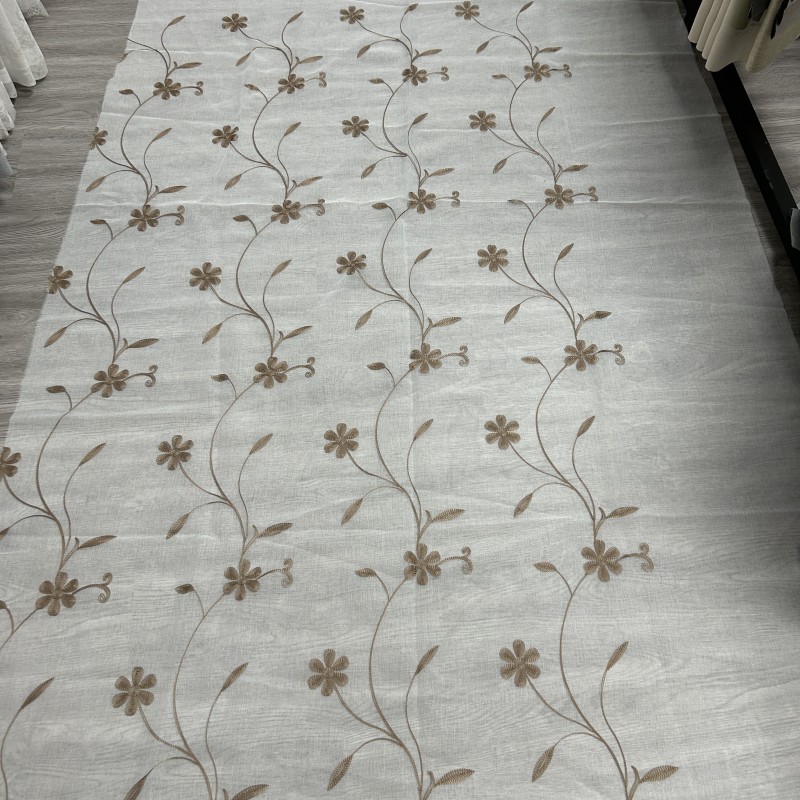 Sheer Fabric Supplier - Soft Touch Window Tulle Embroidery