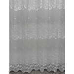 Polyester Sheer Supplier - European Design Fancy White Curtain
