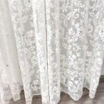 Sheer Fabric Manufacturer - 280cm Floral Embroidery Voile Material