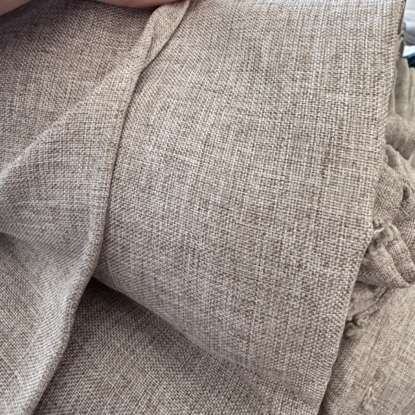 Blackout Curtain Fabric Manufacturer - 100% Polyester Linen Touch Window