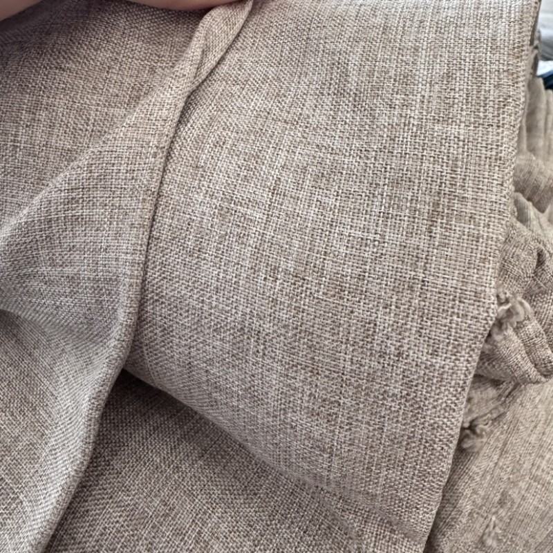 Blackout Curtain Fabric Manufacturer - 100% Polyester Linen Touch Window