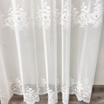 Embroidery Curtain Factory - European Floral Elegant Voile Hotel