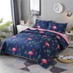 Bedspread Supplier - Flamingo Printed Microfiber Reversible