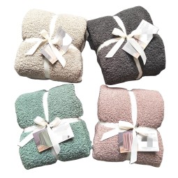 Throw Blanket Factory - Reversible Flannel Fleece Plush