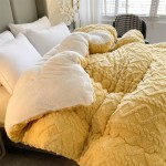 Comforter Set Supplier - Sherpa Flannel Tufted Velvet