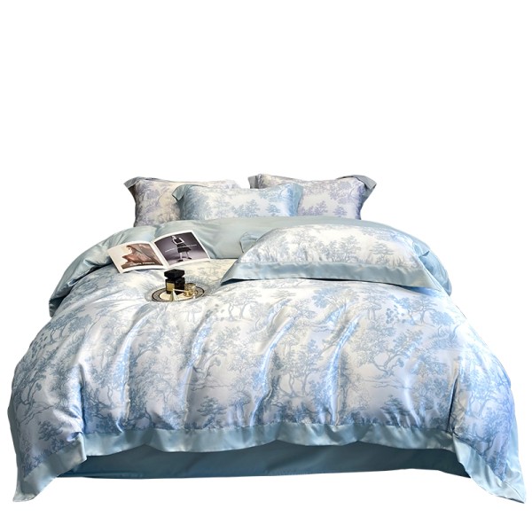 Bedding Set Supplier - Luxury Silk European Floral Cooling