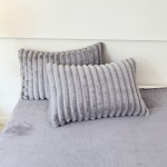 Comforter Set Factory - Grey Soft Fleece Bedroom Set