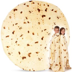 Novelty Blanket Manufacturer - Burrito Tortilla Pancake Design