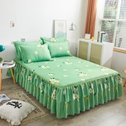 Bed Skirt Factory - Custom Microfiber Printed Daisy