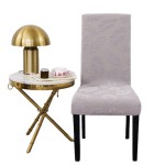 Dining Chair Cover Factory - Waterproof Jacquard Stretch
