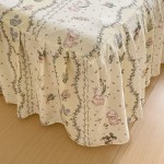 Bed Skirt Manufacturer - 100% Polyester Floral Design