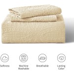 Bedspread Set Factory - Solid Color Modern Lightweight 3pcs