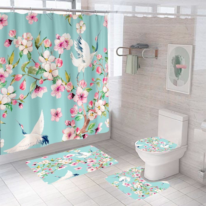 Shower Curtain Manufacturer - 3D Digital Printing Floral