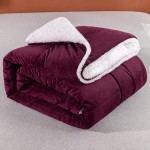 Quilt Supplier - Velvet Dark Color Sherpa Fleece