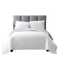 Bedspread Set Factory - King Size White Lightweight Coverlet