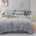 Bed Sheet Factory - Warm Winter Faux Fur Velvet Bedsheet