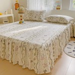Bed Skirt Manufacturer - 100% Polyester Floral Design