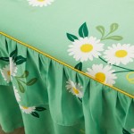 Bed Skirt Factory - Custom Microfiber Printed Daisy