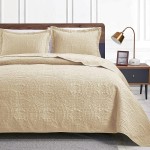 Bedspread Set Factory - Solid Color Modern Lightweight 3pcs