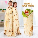 Novelty Blanket Manufacturer - Burrito Tortilla Pancake Design