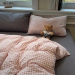 Bedding Set Supplier - Plaid Four-Piece Student Dormitory