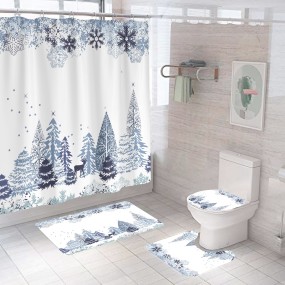 Shower Curtain Manufacturer - 72x72inch Christmas Pattern