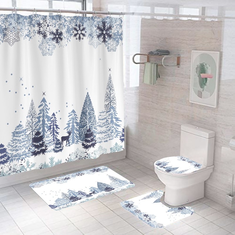 Shower Curtain Manufacturer - 72x72inch Christmas Pattern
