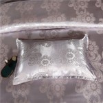 Duvet Cover Supplier - Wholesale 4in1 White Jacquard Satin