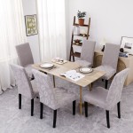 Dining Chair Cover Factory - Waterproof Jacquard Stretch