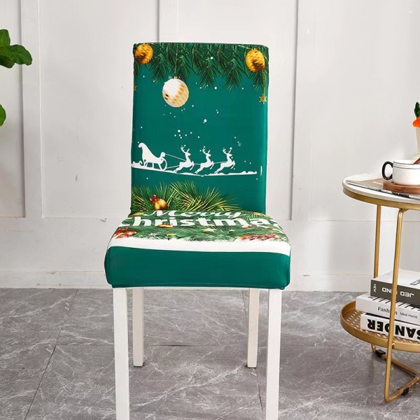 Dining Cover Supplier - Printed Christmas Pattern Stretchy