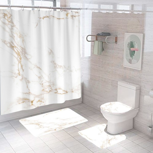Shower Curtain Factory - Wholesale Marble Printing 4PCS