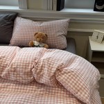Bedding Set Supplier - Plaid Four-Piece Student Dormitory