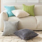 Sofa Cushion Supplier - Stripe Corduroy Velvet Decorative
