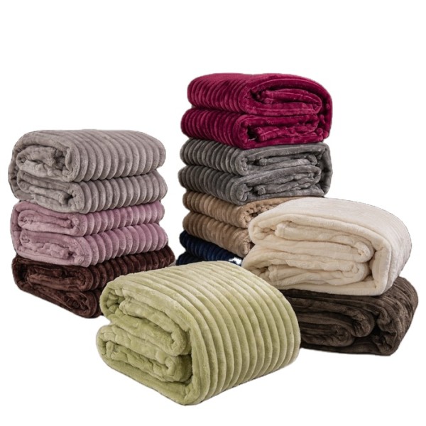 Office Blanket Factory - Cross Border Small Grid Flannel