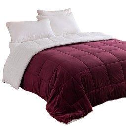 Quilt Supplier - Velvet Dark Color Sherpa Fleece