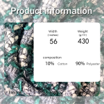 Jacquard Fabric Factory - 430GSM Polyester Cotton Woven